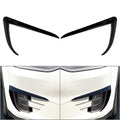 2PCS Car Front Fog Light Eyebrow Cover Trim Black O794