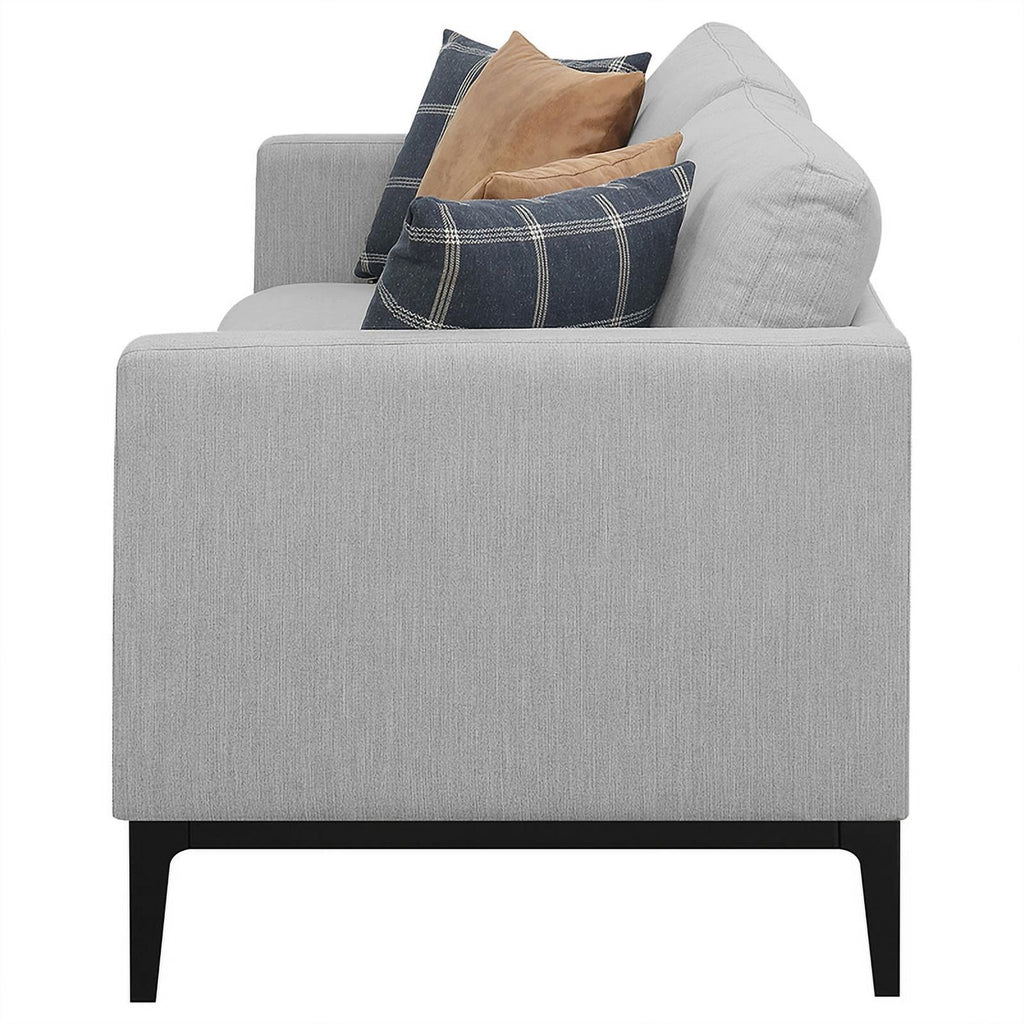 Light Gray Upholstered Fabric Sofa E307