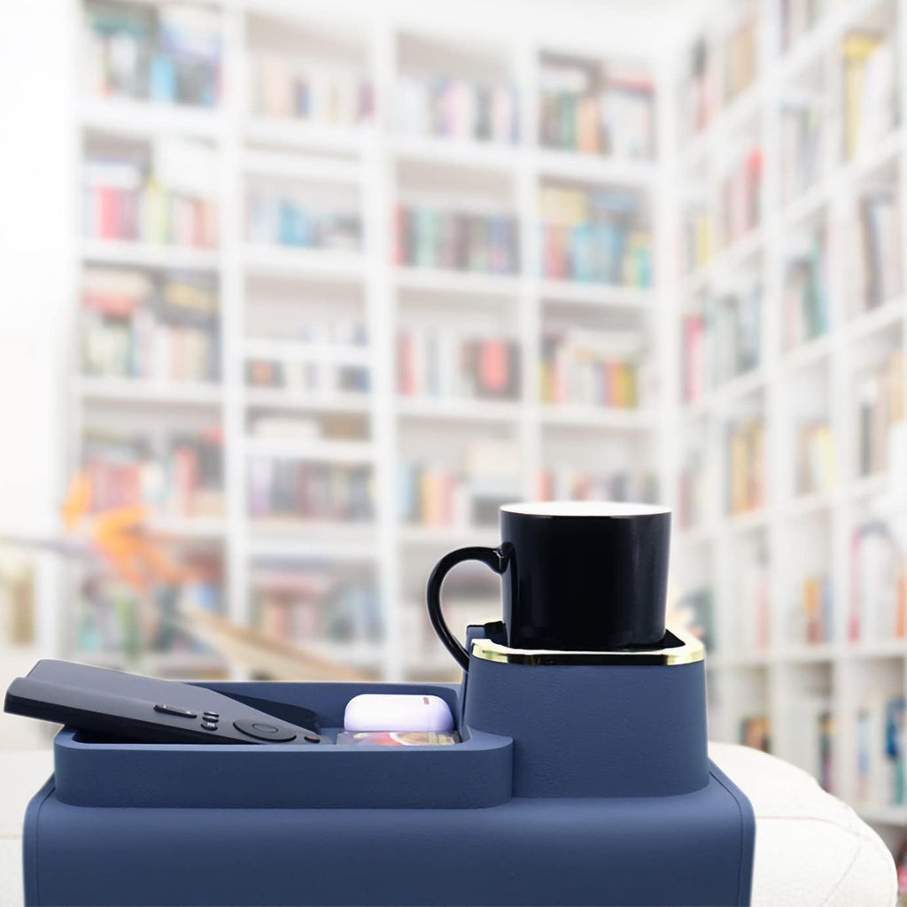 Blue Sofa Armrest Tray with Cup Holder Z22469