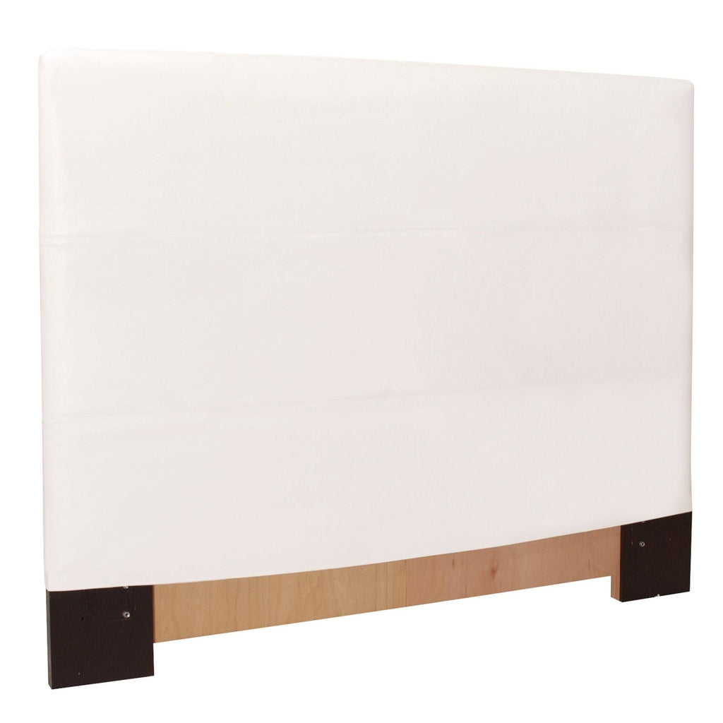 White Faux Leather Headboard L906