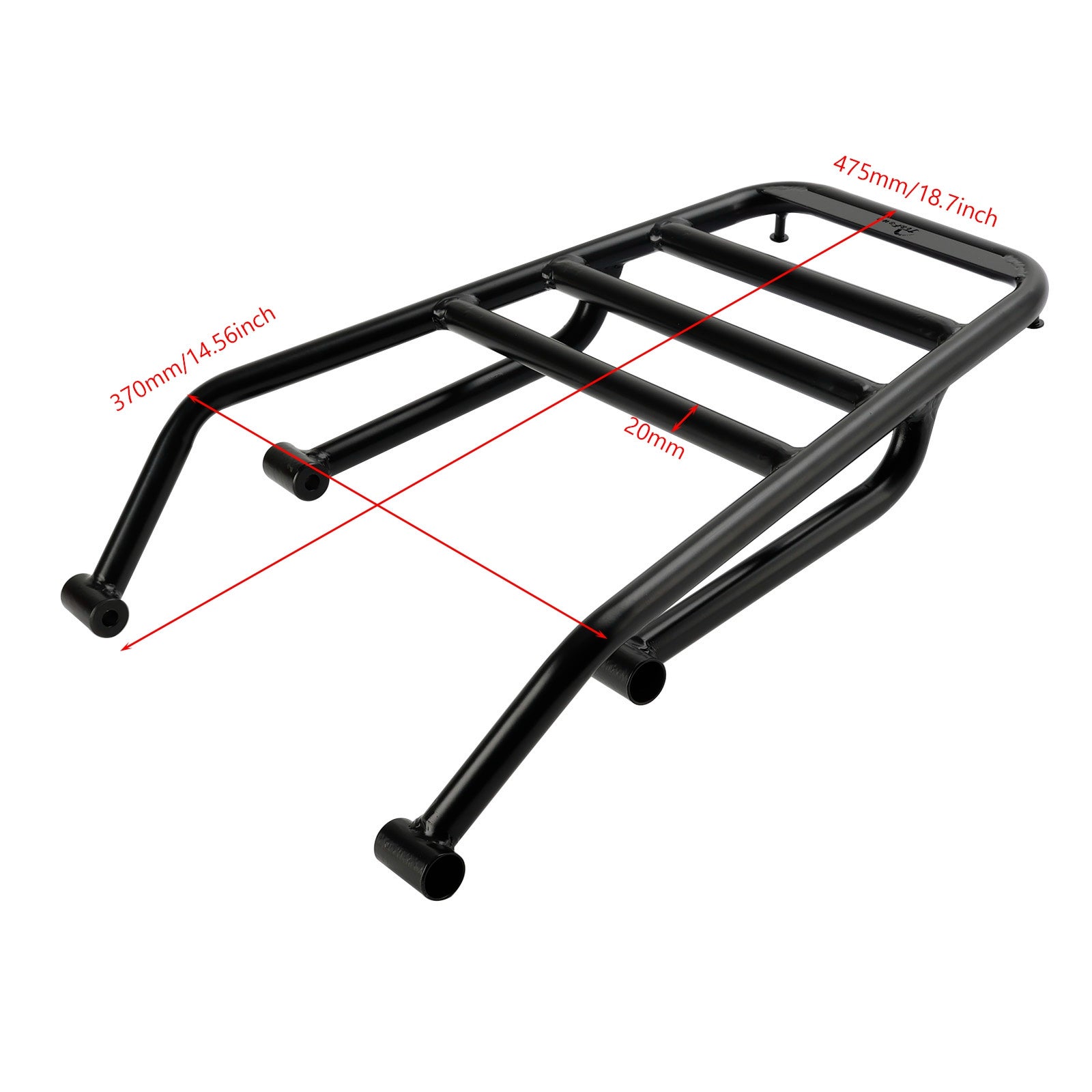 Black Rear Luggage Rack Carrier K907