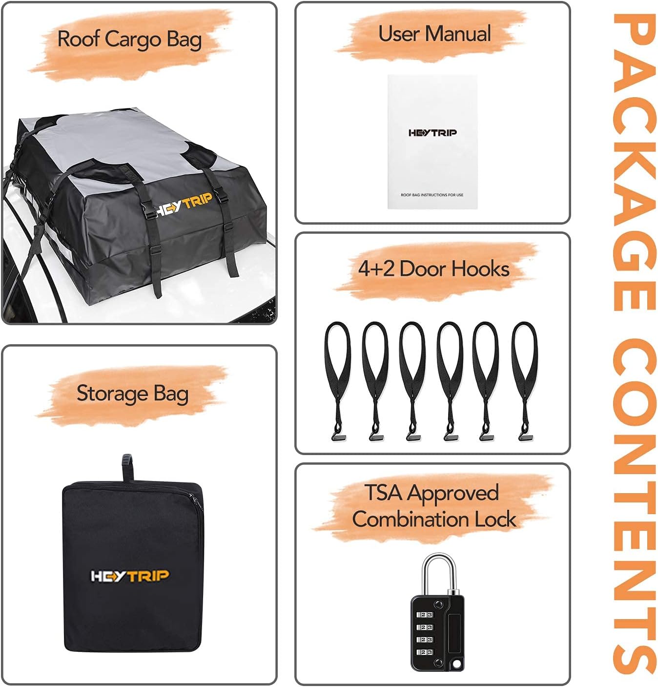 Waterproof Rooftop Cargo Carrier Pack of 2 M900