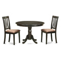 3 Piece Small Kitchen Table Set with 2 Dinette Chairs J4156