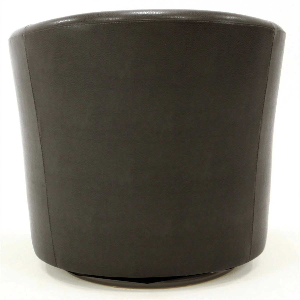 Charcoal Faux Leather Swivel Club Chair O637084