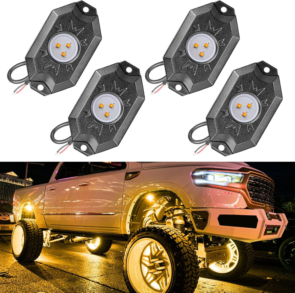 RGB LED Rock Light Kit with 4 Pods, Pack of 2 J17984