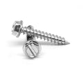 18-8 Stainless Steel Sheet Metal Screw Slotted Hex Washer Head Type AB Pk 2000 Z441246