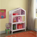 White/Pink Kids Bookcase J430467