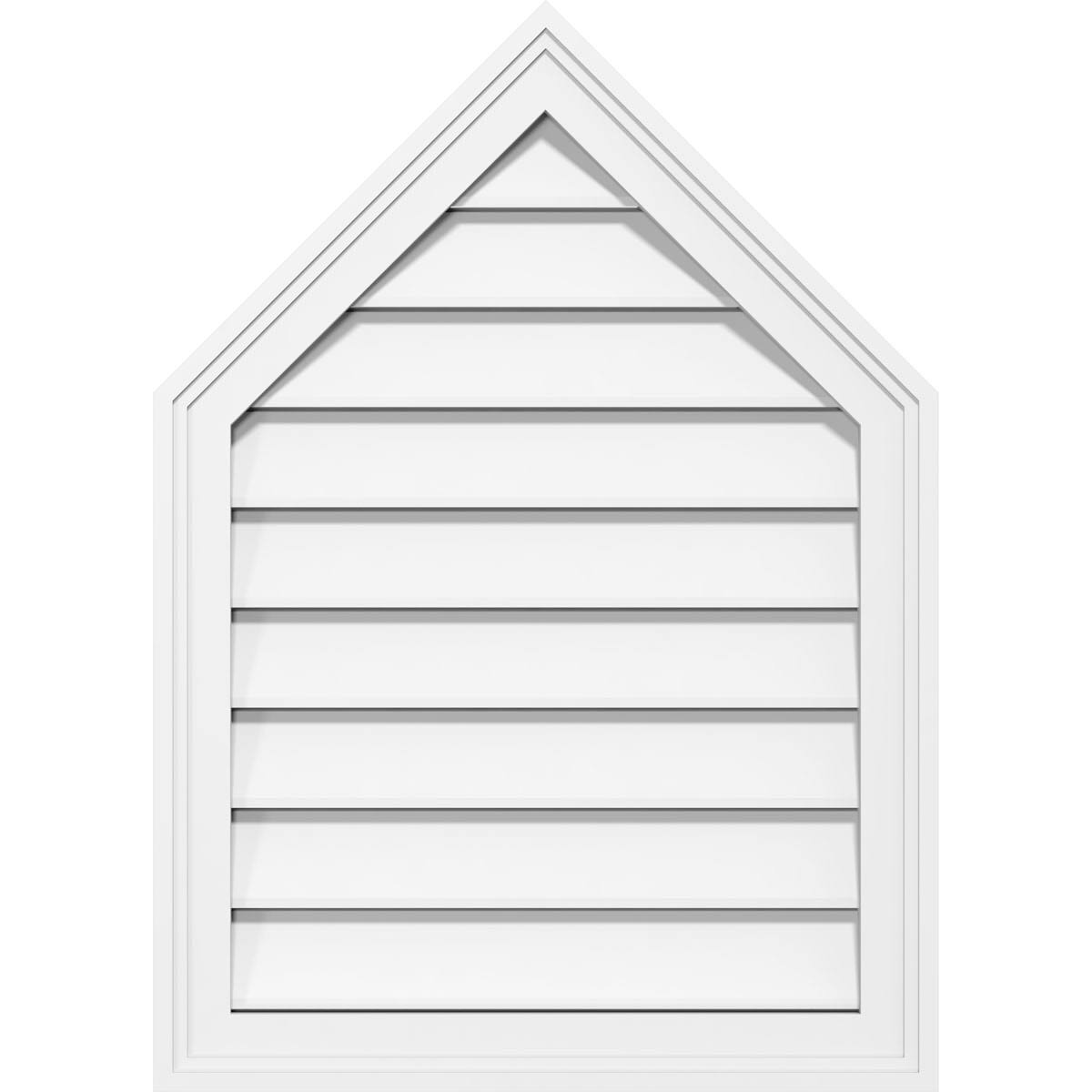 Peaked Top Surface Mount PVC Gable Vent G280793