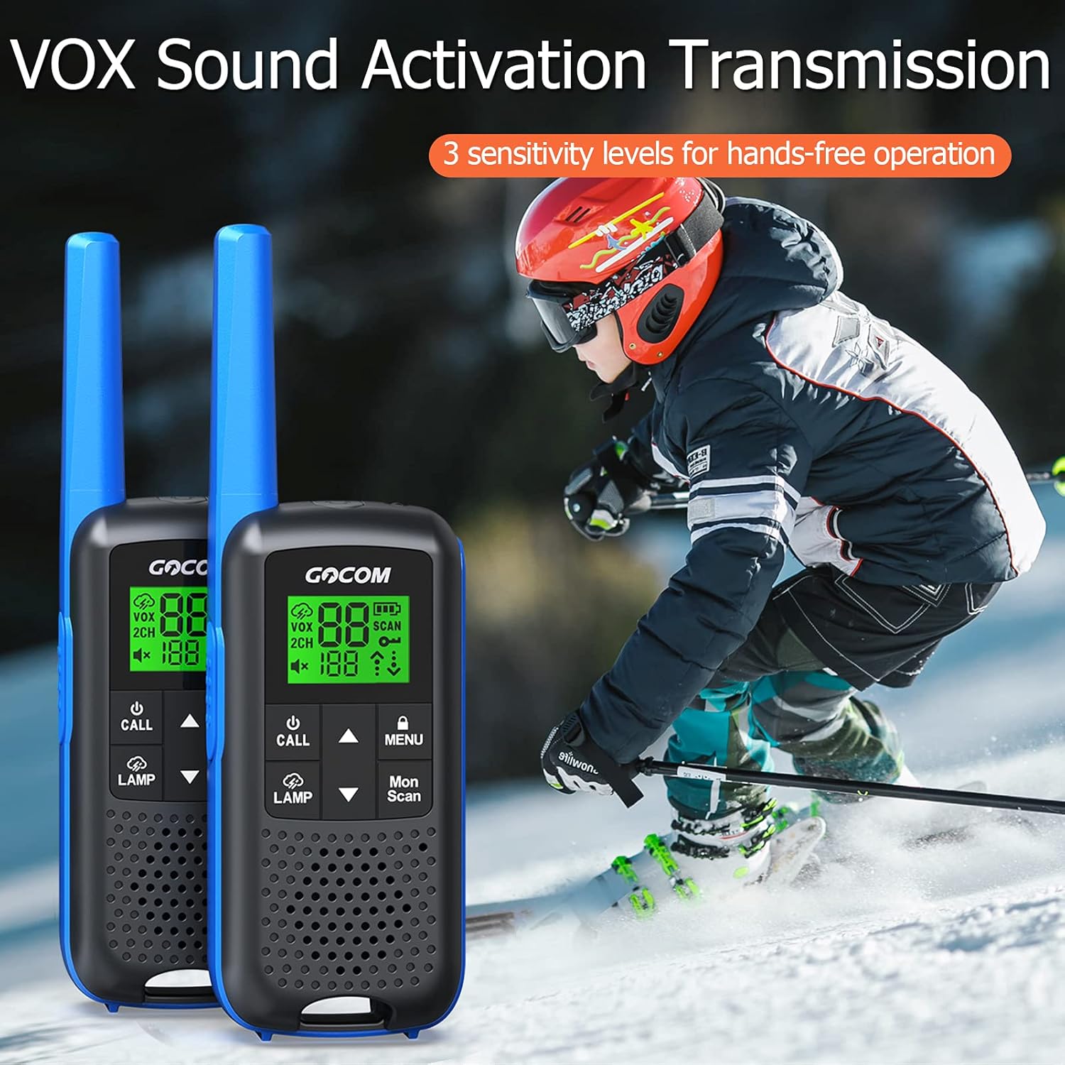 2 Pack FRS Two Way Radio Walkie Talkies U1025