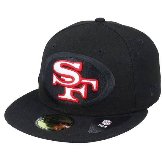 Black San Francisco 49ers Fitted Cap P18222