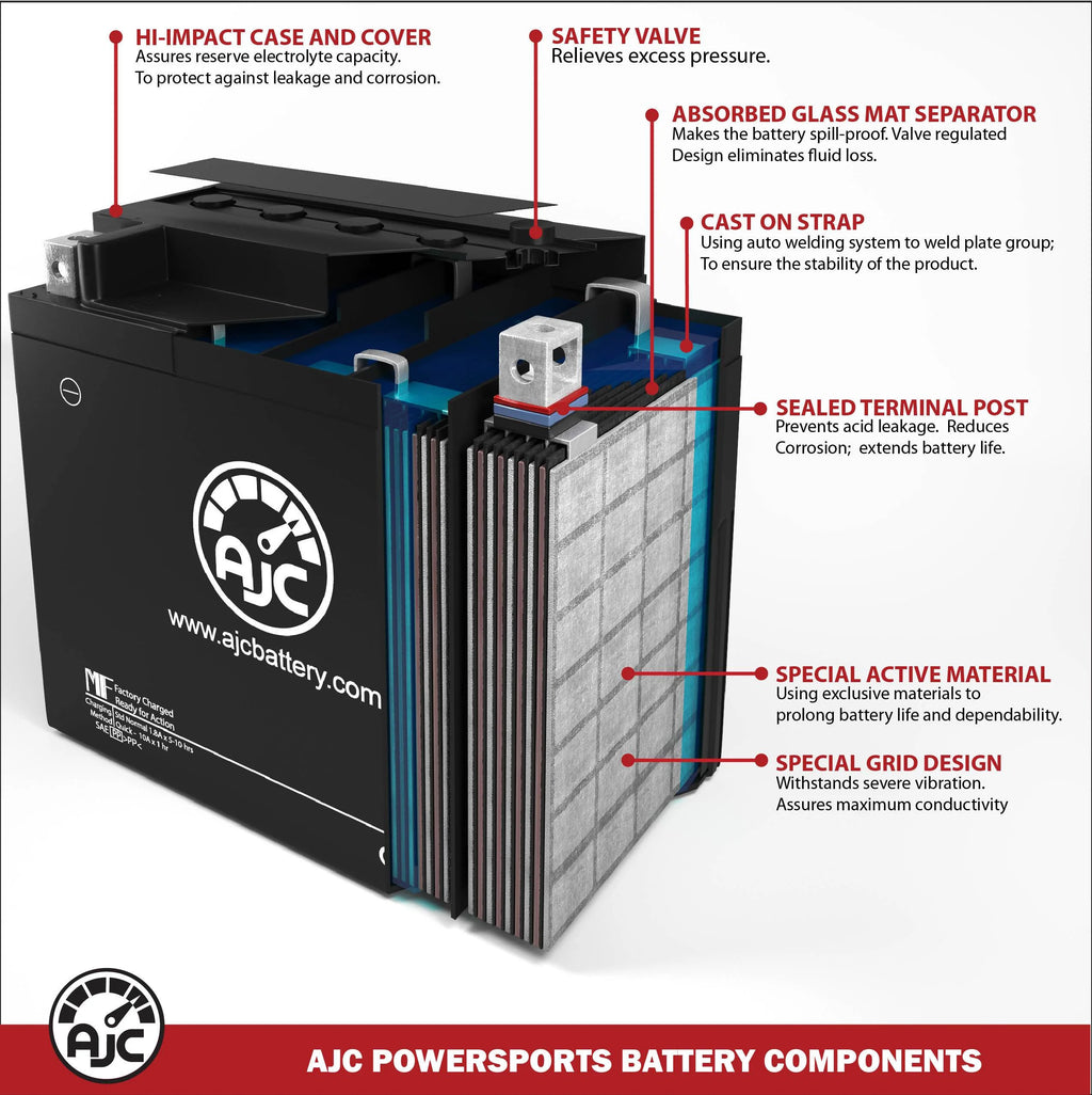 Motorcycle Replacement Battery 1700CC 12V H987966