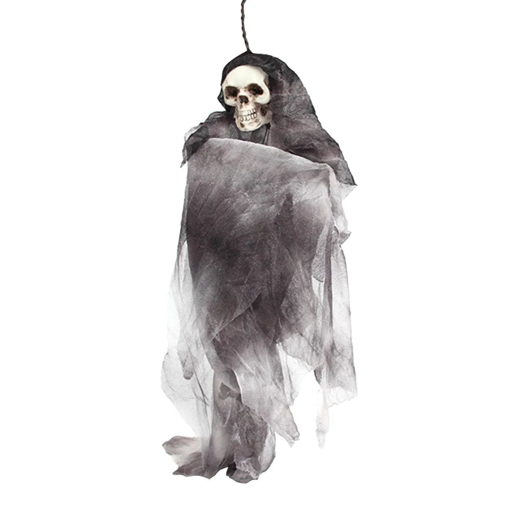 Halloween Scary Skull Doll Decoration Prop (Grey) O343232