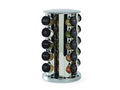 Silver Revolving 20-Jar Countertop Rack Tower Organizer L3182