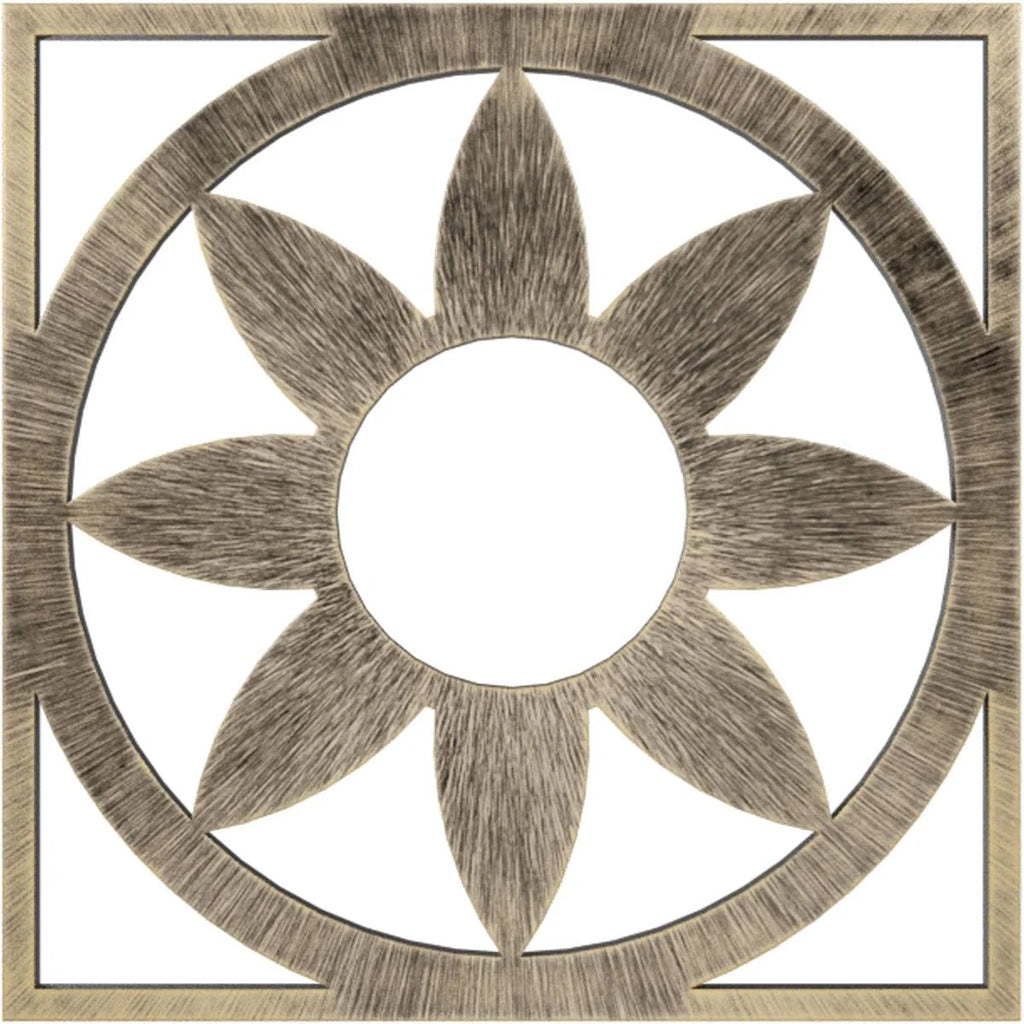 Antiqued Pale PVC Pierced Ceiling Medallion K682