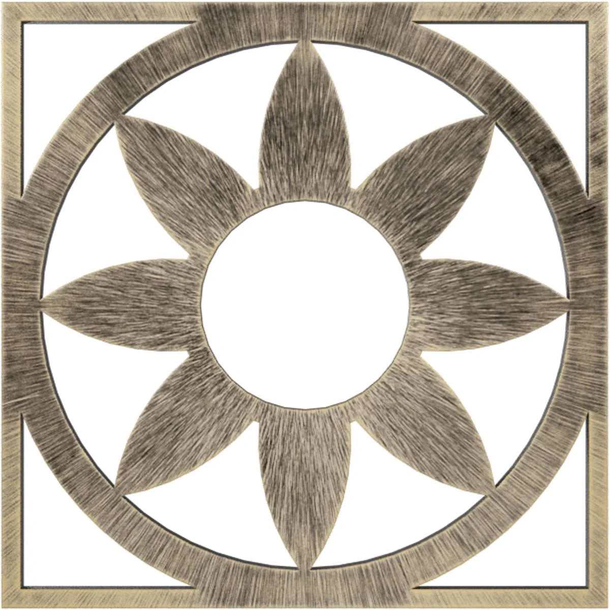 Antiqued Pale PVC Pierced Ceiling Medallion K682