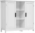 White 2 Door 4 Shelf Storage Cabinet C614175