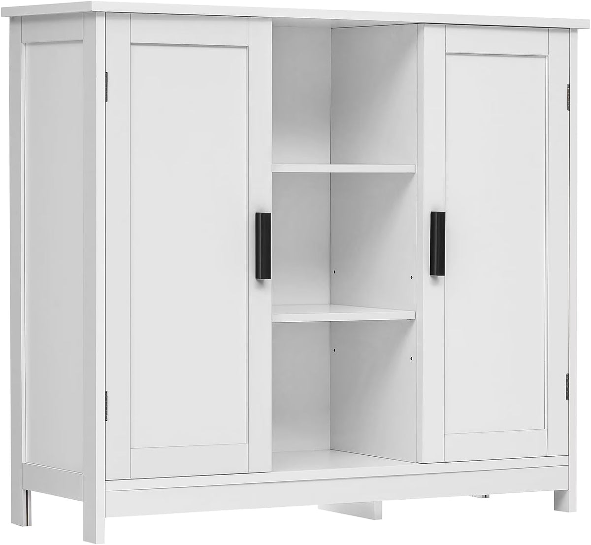 White 2 Door 4 Shelf Storage Cabinet C614175