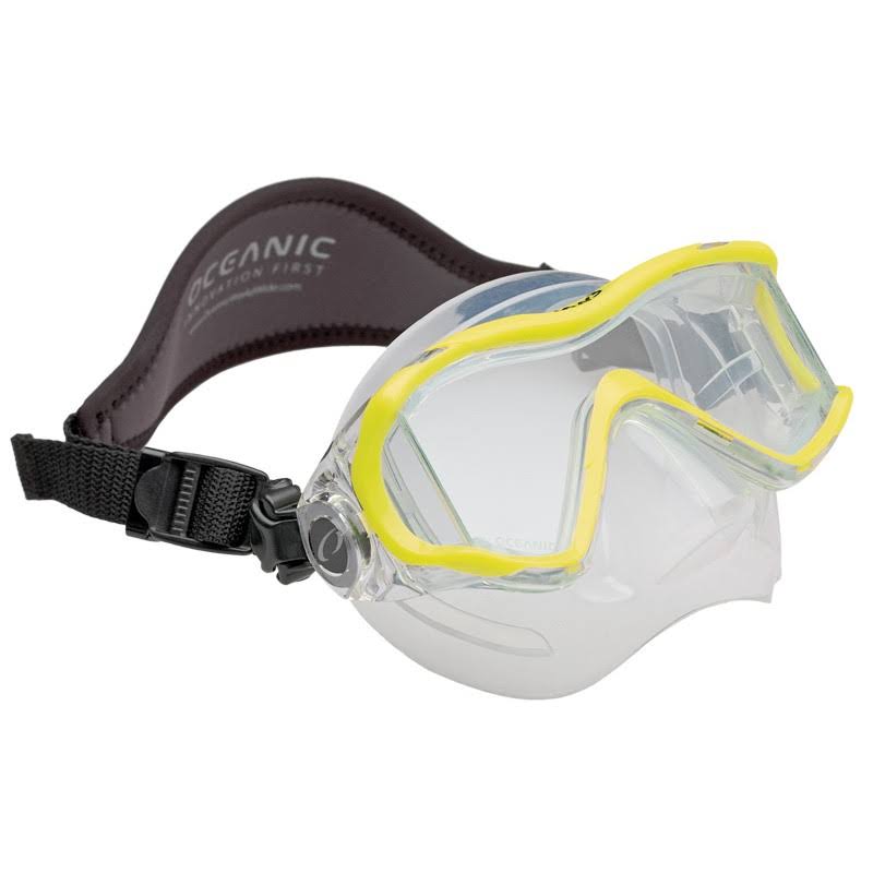Neon Yellow Scuba Mask with Neoprene Strap Y26527