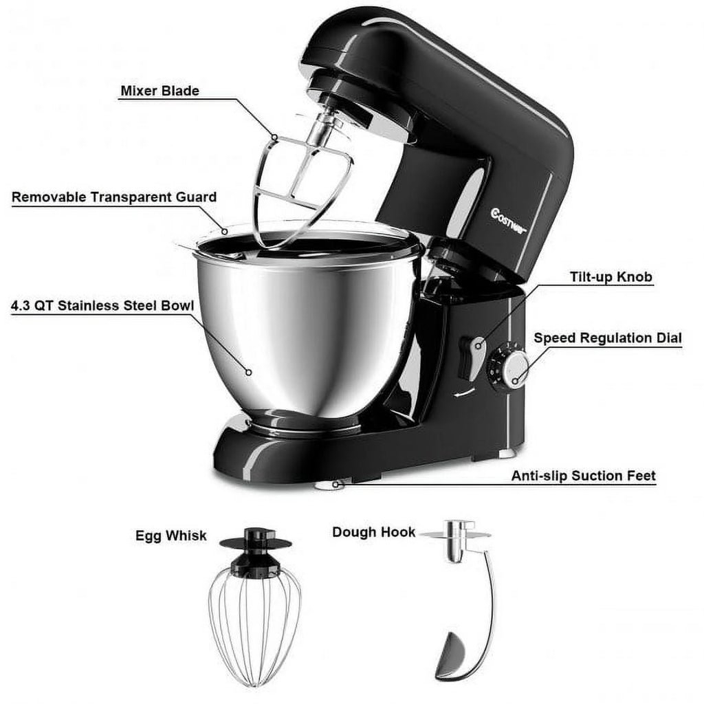 550W Electric Food Stand Mixer 4.3 Qt V135175