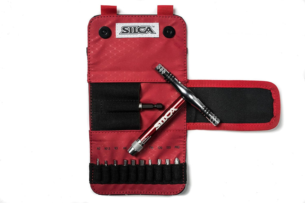 T-Ratchet + Ti-Torque Kit + 10 s2 Hex/Torx/Phillips Bits with Waxed Canvas Carrying Case H2824