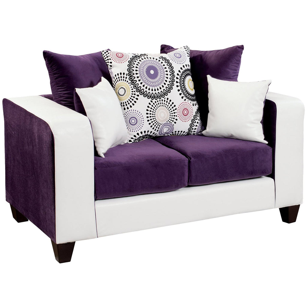 Espresso Chenille Loveseat L18735