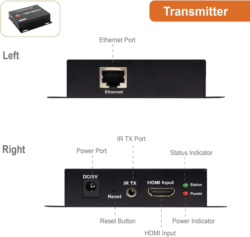 HDMI Extender Over Single Cat5e/6/7 Cable Full HD 1080p M1269