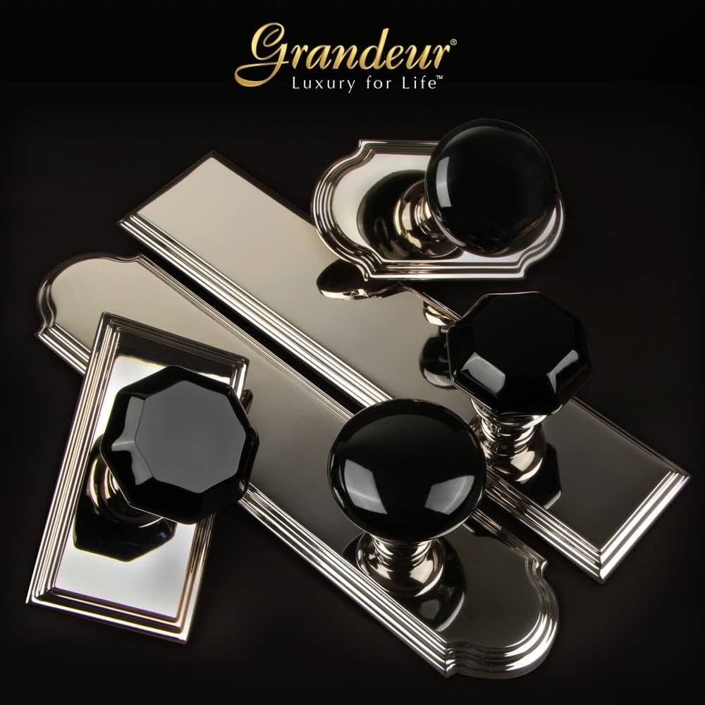 Antique Pewter Knob and Matching Deadbolt Y4291