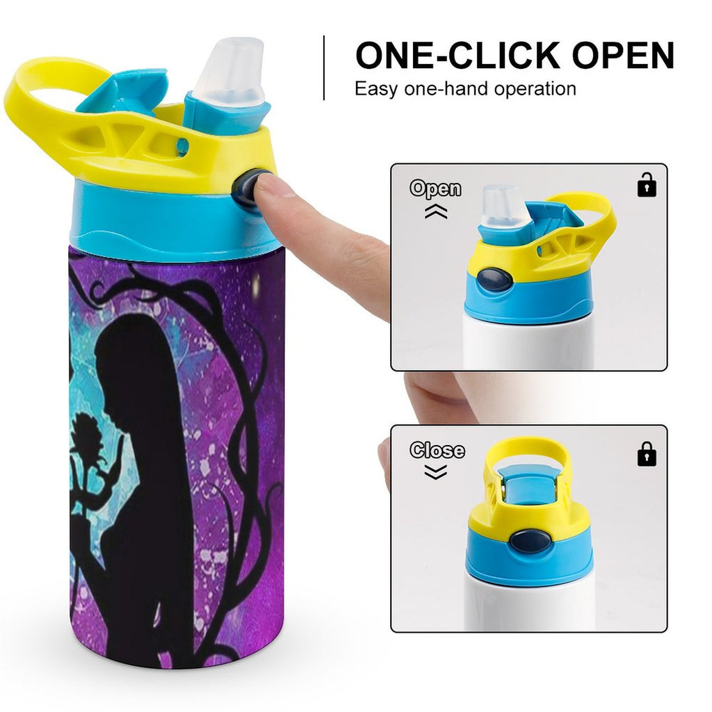 Insulated Stainless Steel Water Bottle With Straw F609860
