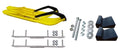 Yellow XCS Snowmobile Skis with 4.5" Shaper Bars Complete Kit L51763