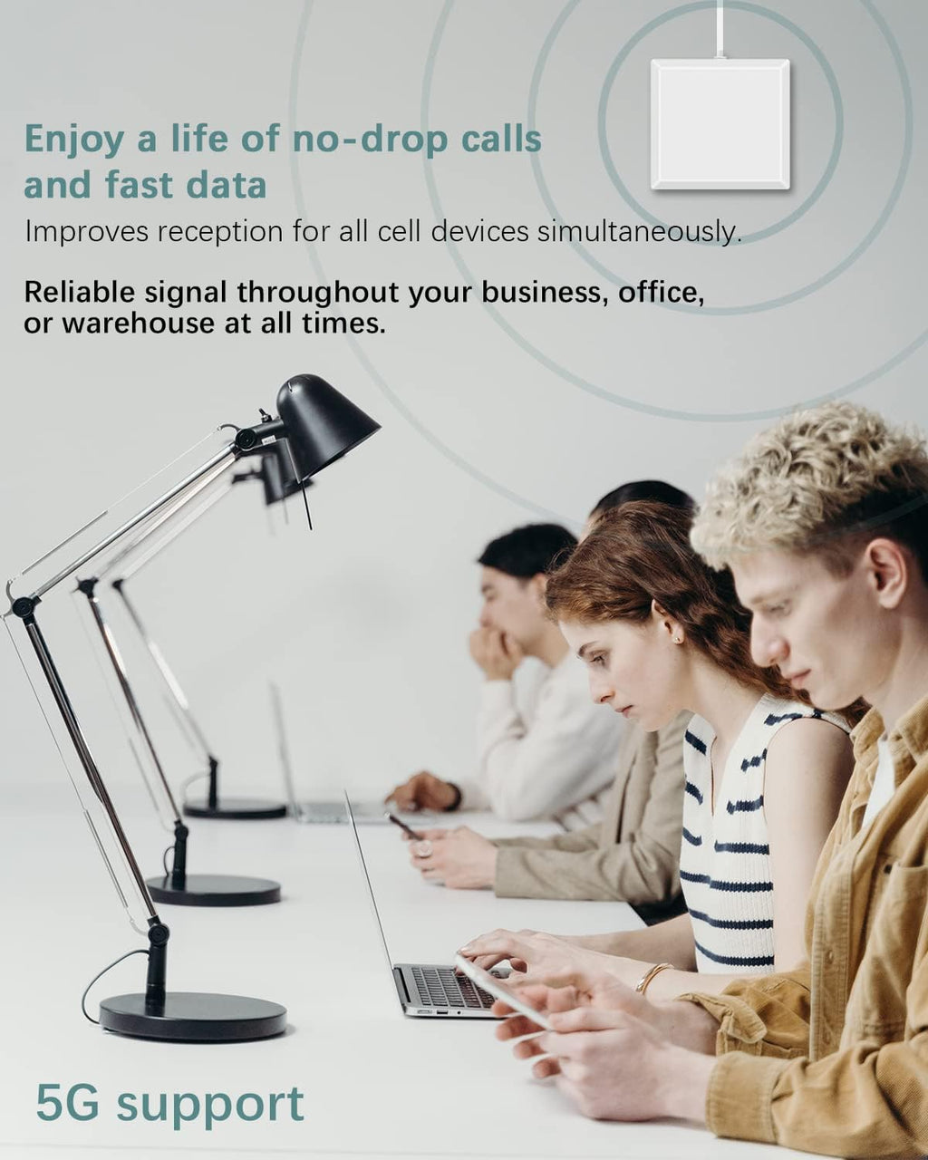 Cell Phone Signal Booster for 5G 4G LTE, Up to 5,500 Sq Ft R368766