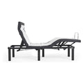 Adjustable Twin Long Metal Bed Base in Black U2078
