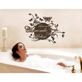 Dark Red 47in x 37in Floral Wall Decal T6885