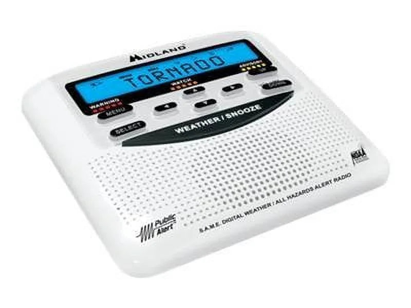 White NOAA Weather Alert Radio K37188