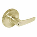 Satin Brass Entrance Cylindrical Locksets with Lever E56339