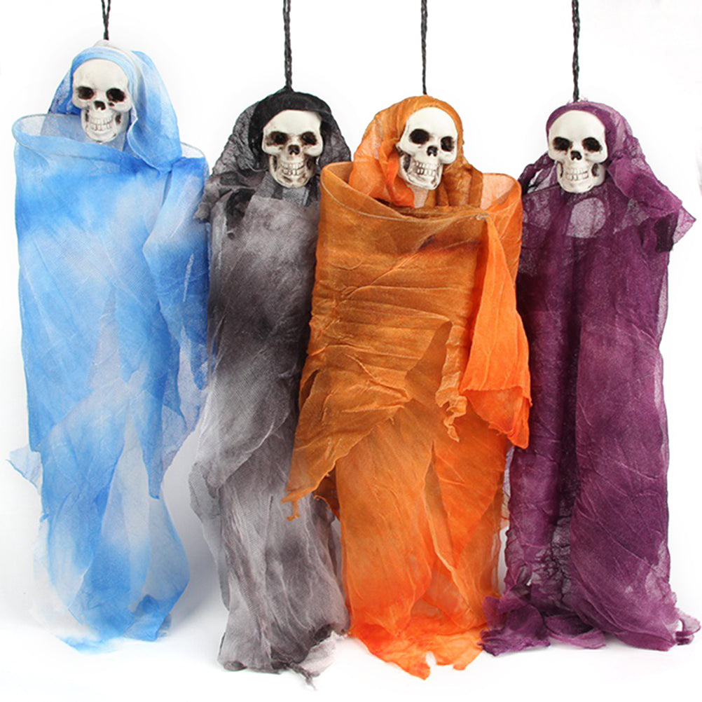 Halloween Scary Skull Doll Decoration Prop (Grey) O343232
