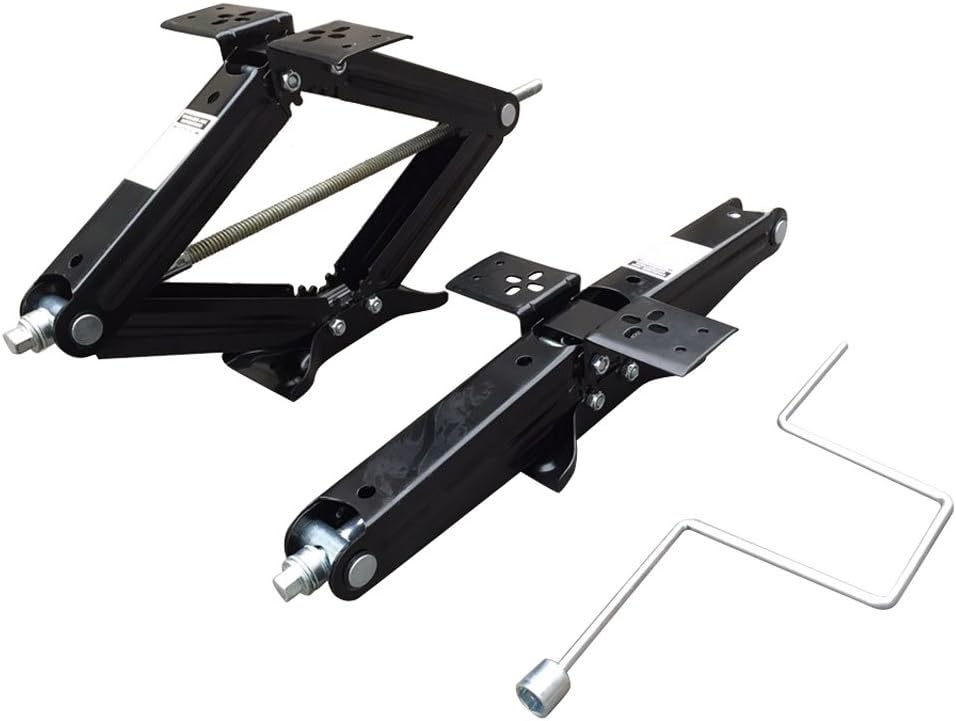 2pcs 5000Lbs RV Scissor Jack with Crank Handle F6576