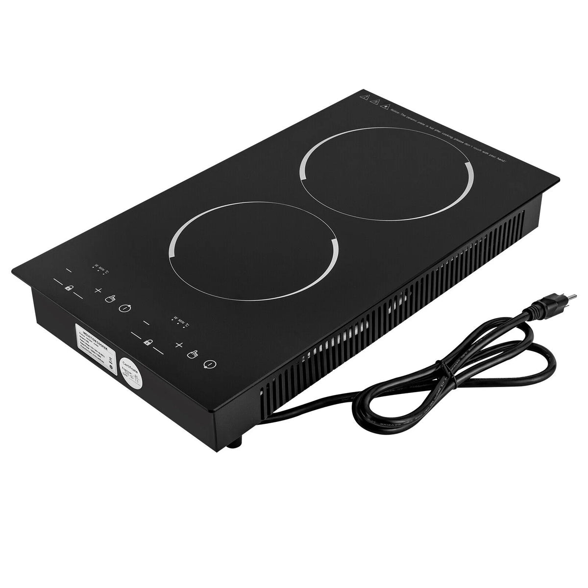 Double Induction Cooktop with 2 Burner Independent Control 1200W+1100W G425