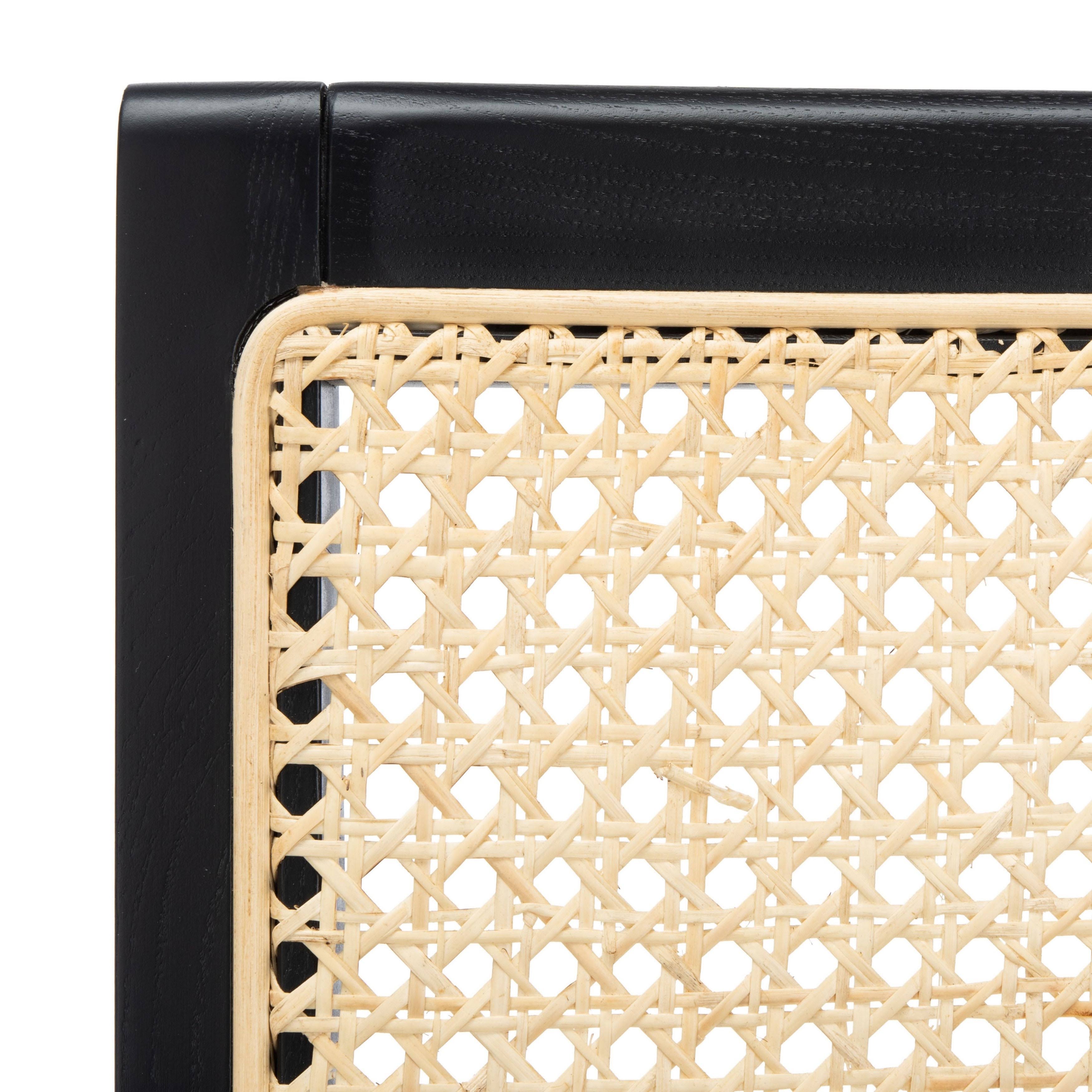 Black Natural Cane Dining Chair Set of 2 B403120