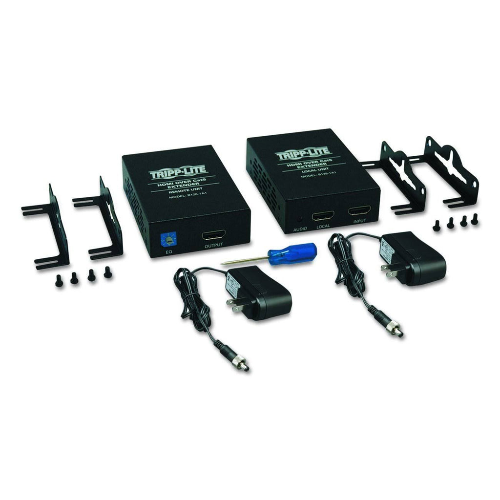 HDMI Over Cat5-Cat6 Extender Kit, Power Over Cable, 1080p 60 Hz B374918