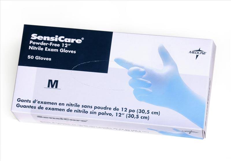 Blue Medium Nitrile Exam Gloves G619