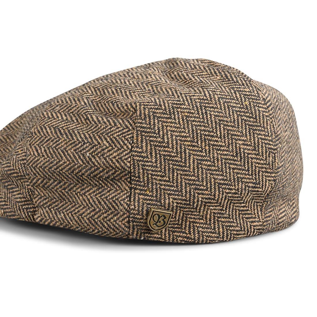 Brown Khaki Snap Flat Cap E860