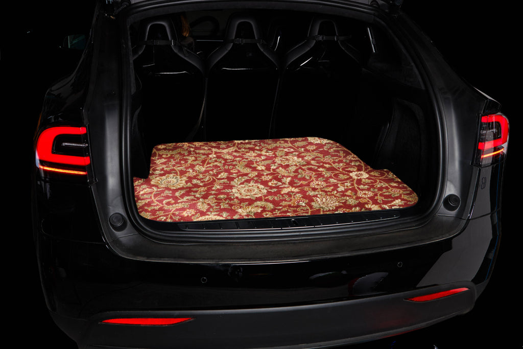 Red Oriental Car Mats U5348