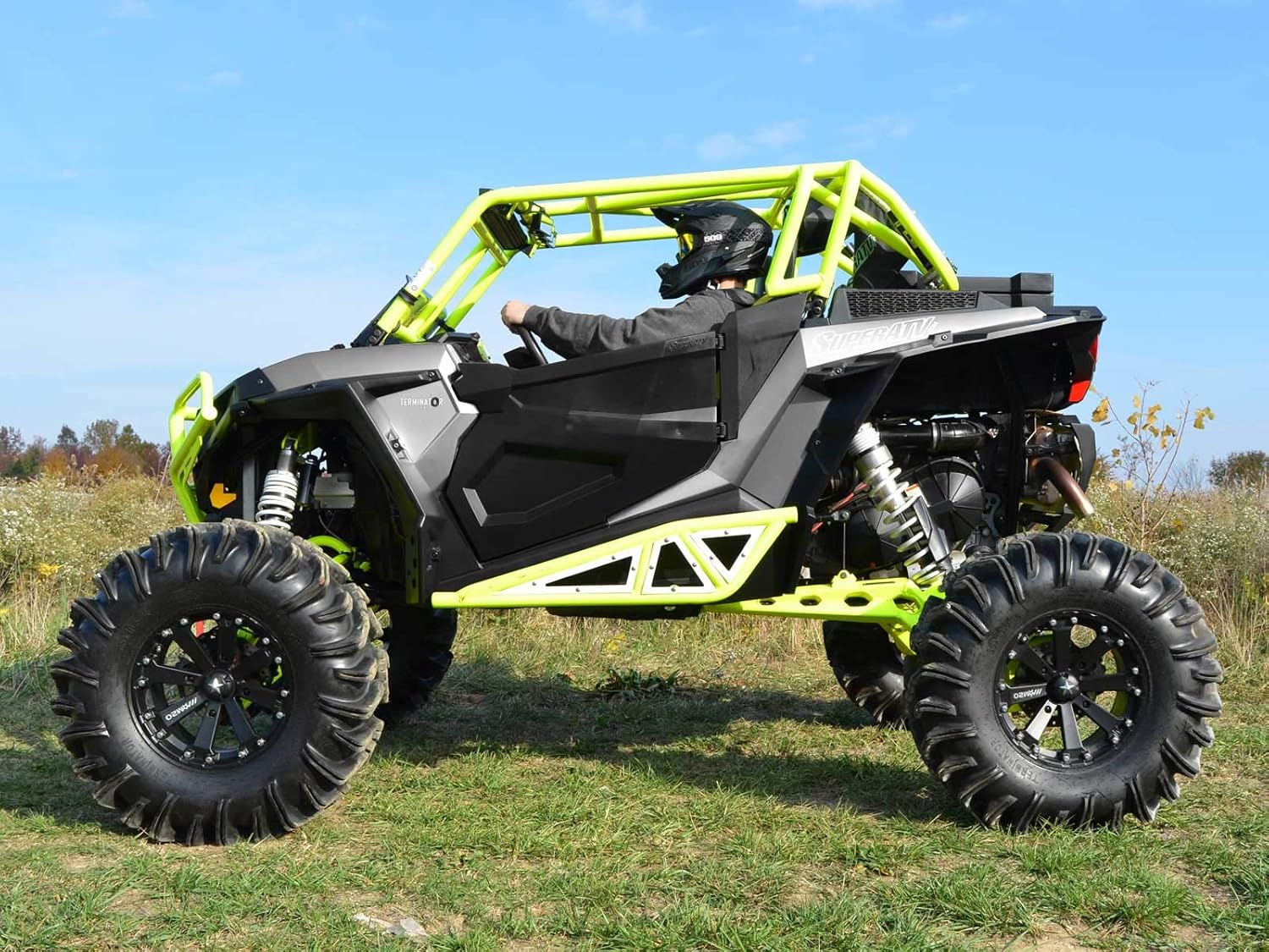 Black Full Plastic Doors with Side Panels for Polaris RZR 900 S Y5268
