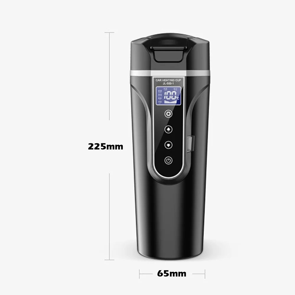 12.0V Car Heated Cup Electric Kettle with LCD Display Q777