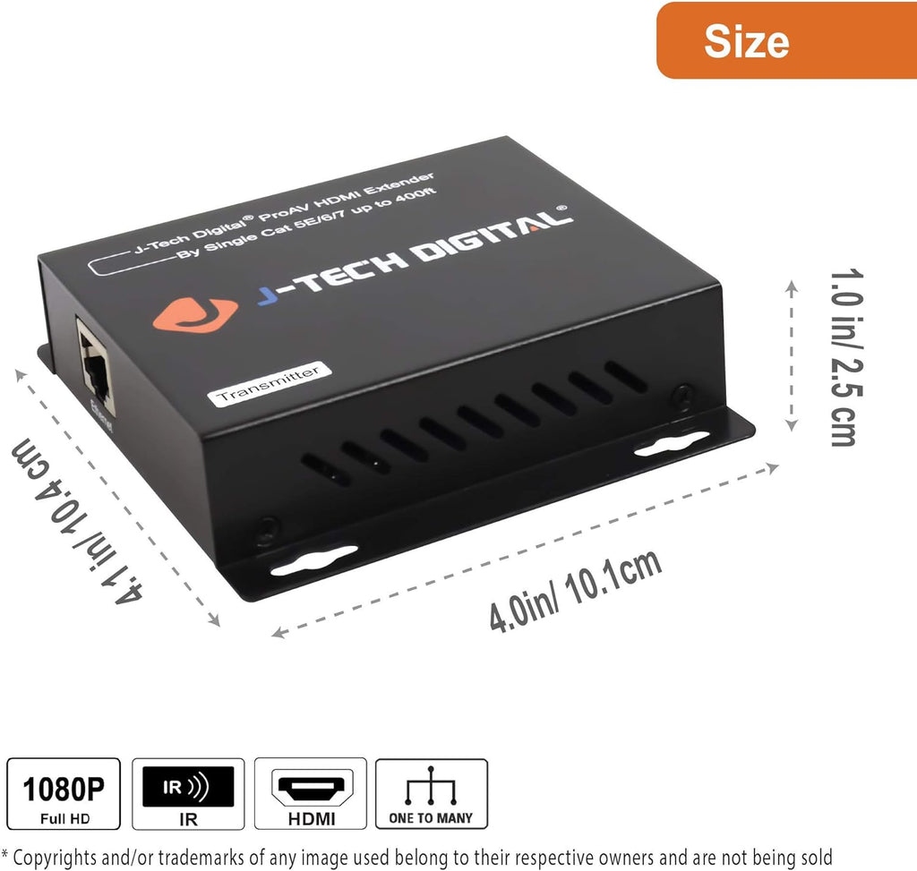HDMI Extender Over Single Cat5e/6/7 Cable Full HD 1080p M1269