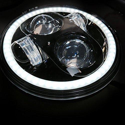5 3/4x22 Projection LED Headlight with White Halo Ring R705482