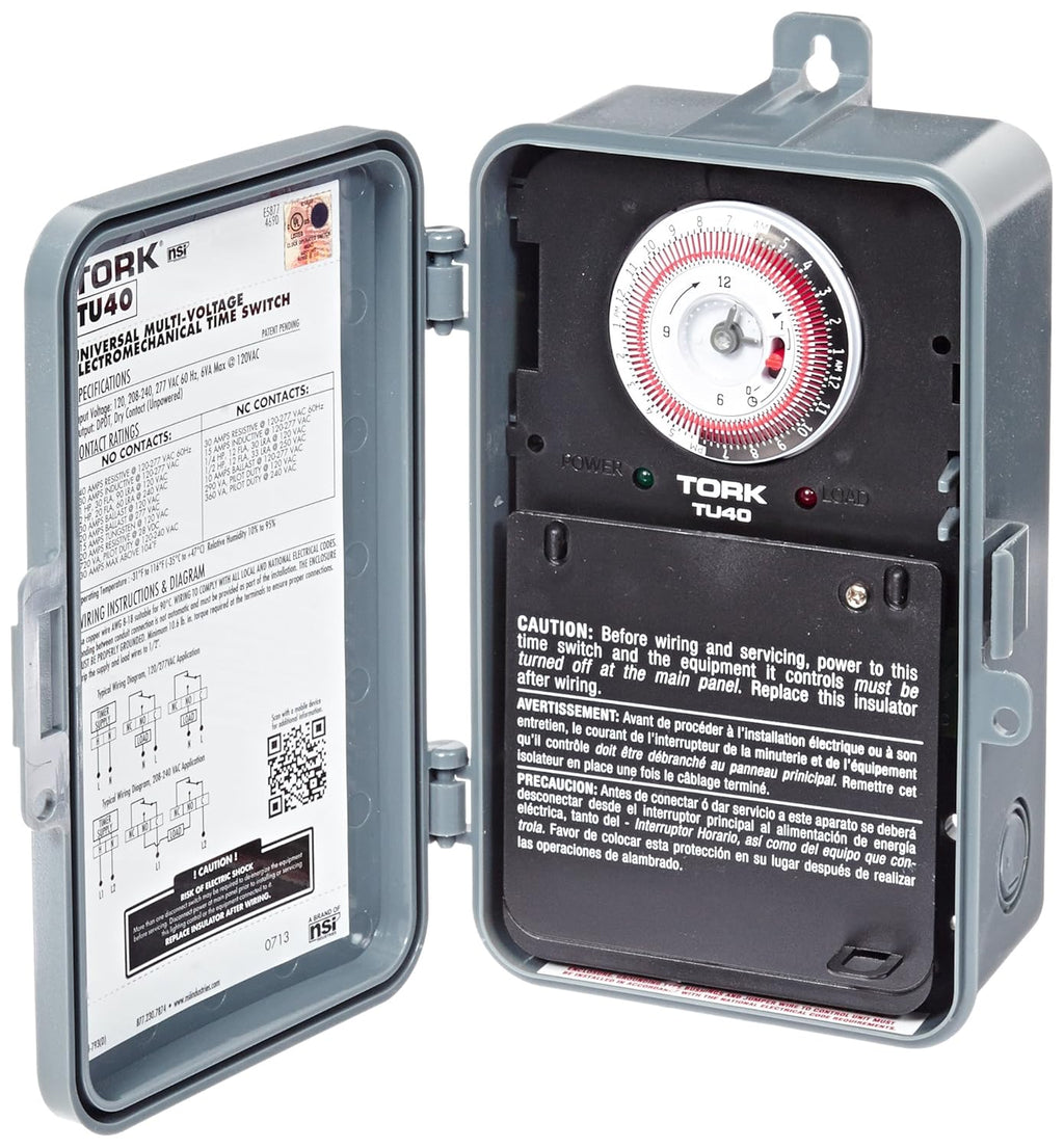 40-Amp Multi-Volt Electromechanical Appliance Timer O3537