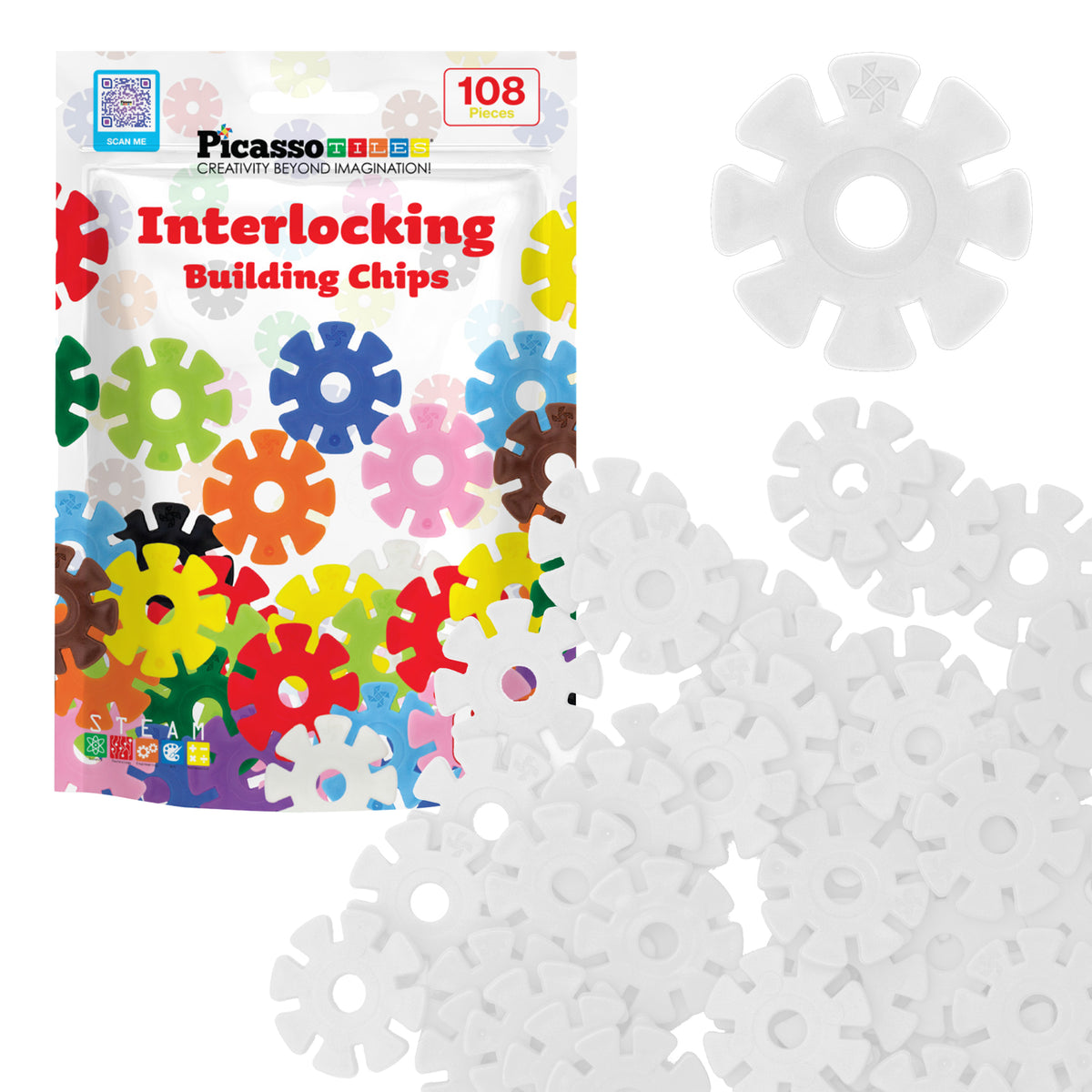 108 Pcs Interlocking Disc Construction Blocks M9027