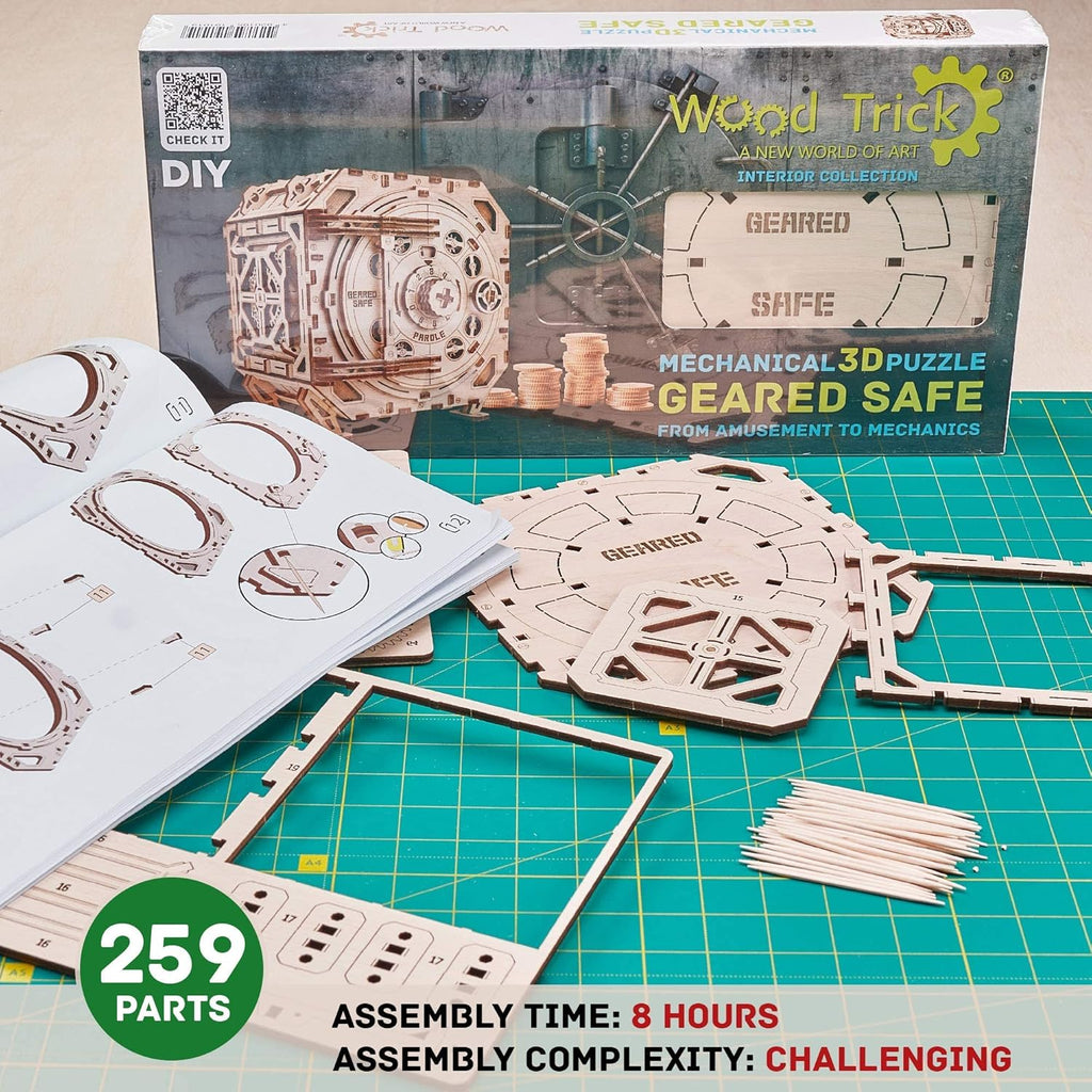 Wooden Model Kit 3D Puzzle Pack of 2 Z63129