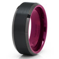 Black Tungsten Wedding Band Ring Z69959